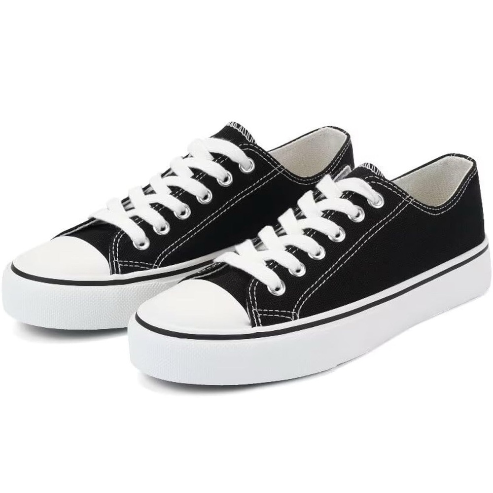 JOSINY Women's Lace-Up Canvas Shoes